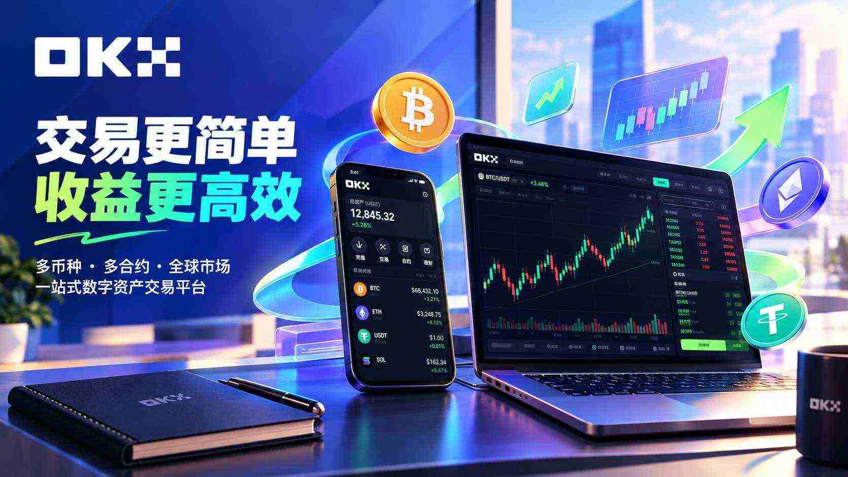 殴易交易所官方 App 官网首屏展示